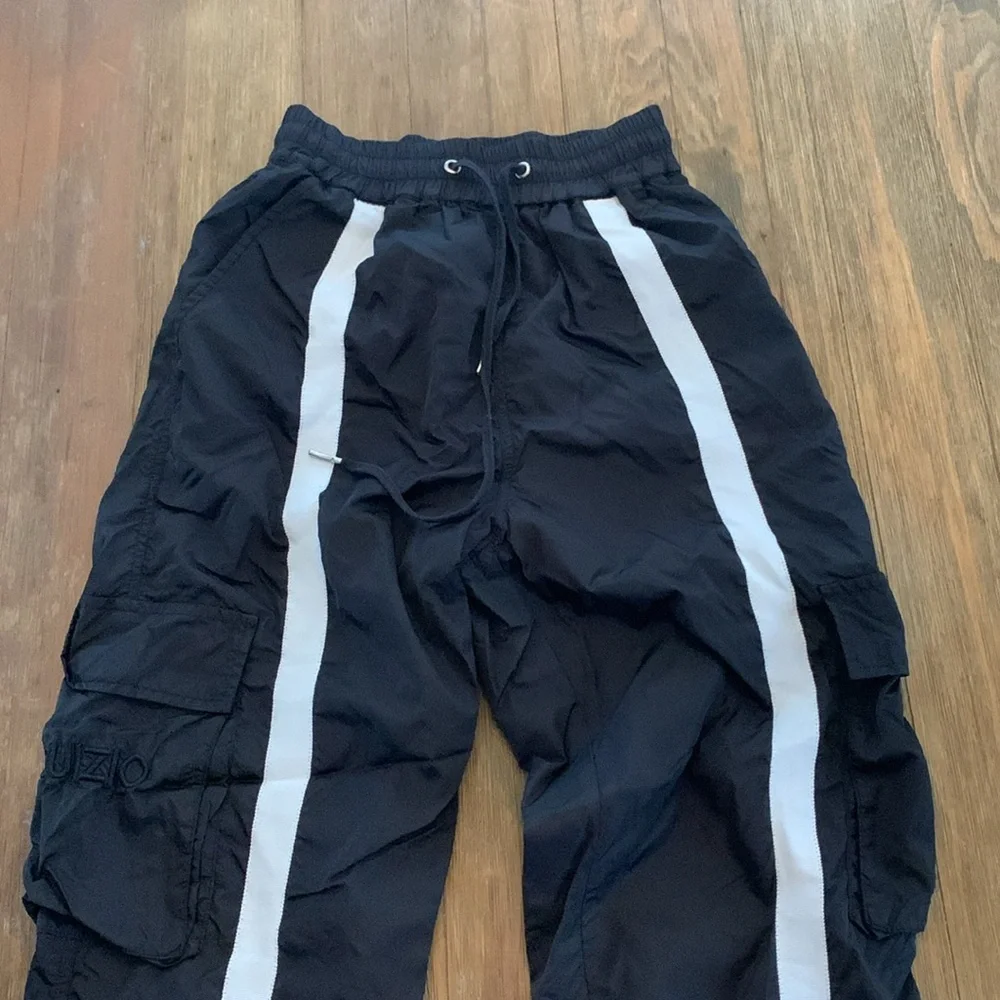 Black Nylon Jogger Track Pants Danielle Guzio - Picture 3 of 9